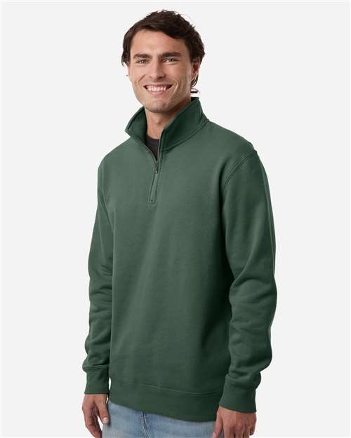 Independent Trading Co. SS4600QZ Unisex Midweight Quarter-Zip Pullover - Side view