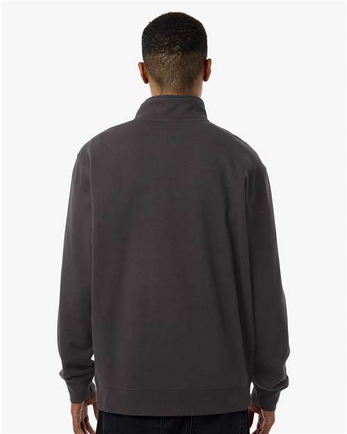 Independent Trading Co. SS4600QZ Unisex Midweight Quarter-Zip Pullover - Back view