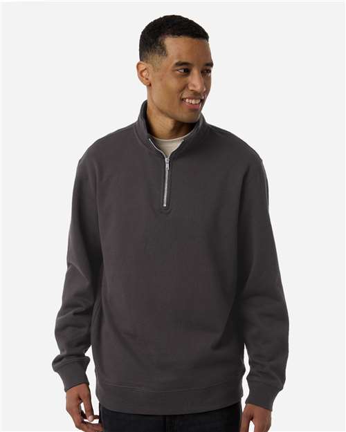 Independent Trading Co. SS4600QZ Unisex Midweight Quarter-Zip Pullover - Front view
