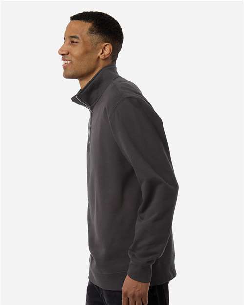 Independent Trading Co. SS4600QZ Unisex Midweight Quarter-Zip Pullover - Side view