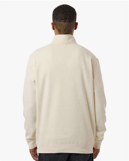 Independent Trading Co. SS4600QZ Unisex Midweight Quarter-Zip Pullover - Back view