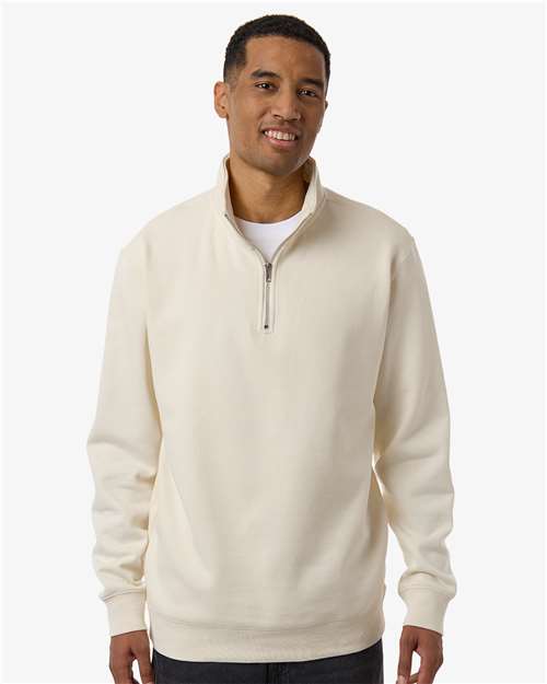 Independent Trading Co. SS4600QZ Unisex Midweight Quarter-Zip Pullover - Front view