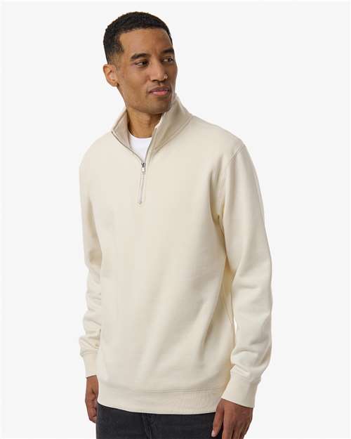 Independent Trading Co. SS4600QZ Unisex Midweight Quarter-Zip Pullover - Side view