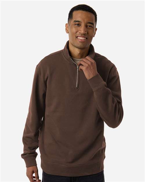 Independent Trading Co. SS4600QZ Unisex Midweight Quarter-Zip Pullover - Front view