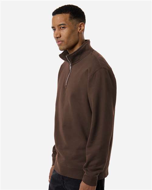 Independent Trading Co. SS4600QZ Unisex Midweight Quarter-Zip Pullover - Side view