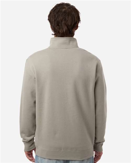 Independent Trading Co. SS4600QZ Unisex Midweight Quarter-Zip Pullover - Back view