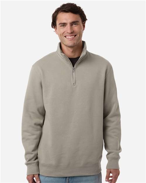 Independent Trading Co. SS4600QZ Unisex Midweight Quarter-Zip Pullover - Front view