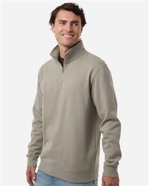 Independent Trading Co. SS4600QZ Unisex Midweight Quarter-Zip Pullover - Side view