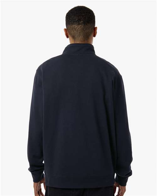 Independent Trading Co. SS4600QZ Unisex Midweight Quarter-Zip Pullover - Back view