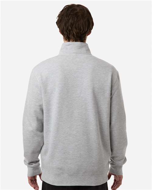 Independent Trading Co. SS4600QZ Unisex Midweight Quarter-Zip Pullover - Back view