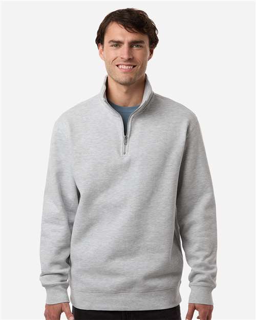 Independent Trading Co. SS4600QZ Unisex Midweight Quarter-Zip Pullover - Front view