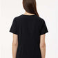 Jaanuu W10001 Women's Rhena Essential 1-Pocket Scrub V-Neck Top - Back view