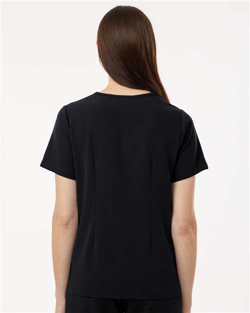 Jaanuu W10001 Women's Rhena Essential 1-Pocket Scrub V-Neck Top - Back view