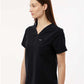Jaanuu W10001 Women's Rhena Essential 1-Pocket Scrub V-Neck Top - Side view