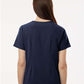 Jaanuu W10001 Women's Rhena Essential 1-Pocket Scrub V-Neck Top - Back view