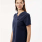 Jaanuu W10001 Women's Rhena Essential 1-Pocket Scrub V-Neck Top - Side view