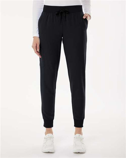 Jaanuu W20003 Women's Silex Knit-Waist Scrub Joggers - Front view