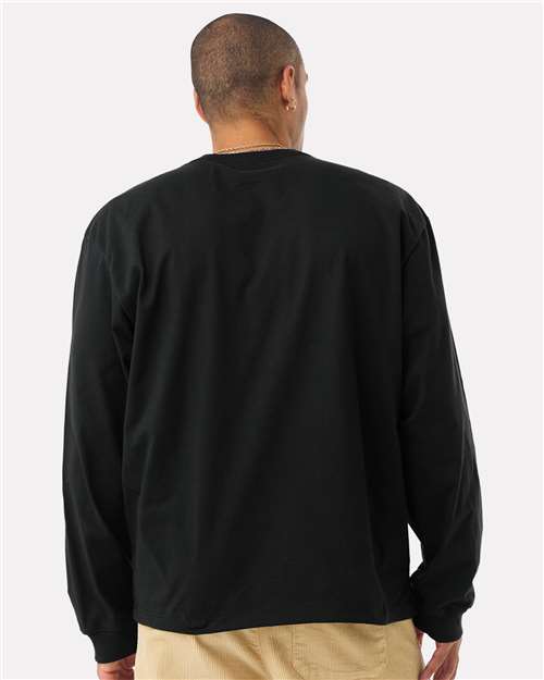 BELLA  CANVAS 4651 Unisex 7.5 oz Heavyweight Long Sleeve Tee - Back view