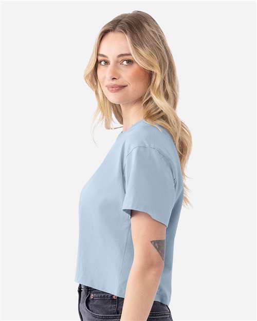 Next Level 1580 Unisex Garment-Dyed Quarter-Zip Sweatshirt - Side view