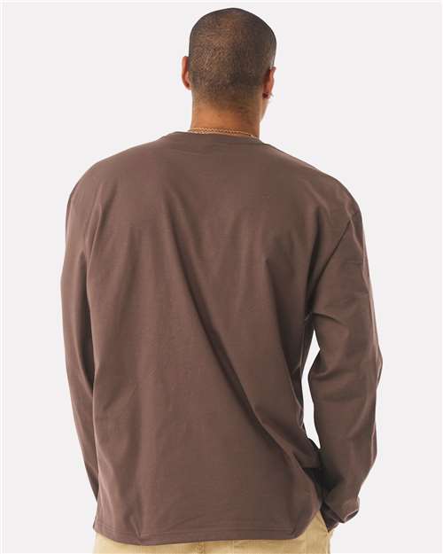 BELLA  CANVAS 4651 Unisex 7.5 oz Heavyweight Long Sleeve Tee - Back view