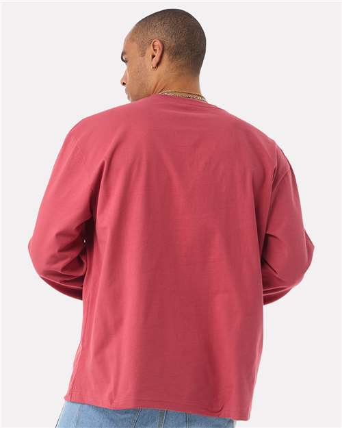 BELLA  CANVAS 4651 Unisex 7.5 oz Heavyweight Long Sleeve Tee - Back view