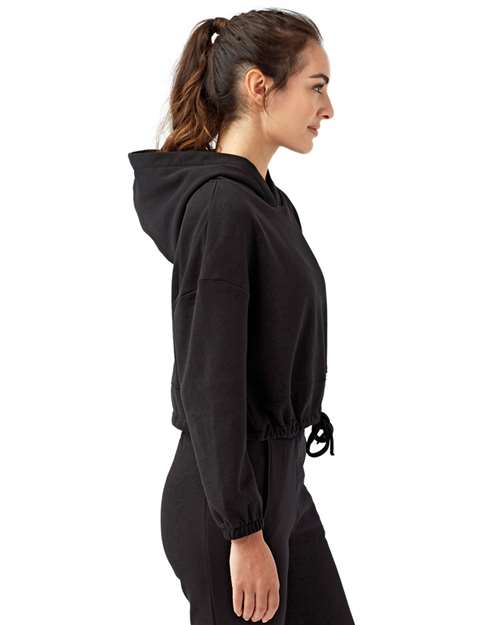 TriDri TD085 Women's Cropped Maria Hooded Sweatshirt - Side view