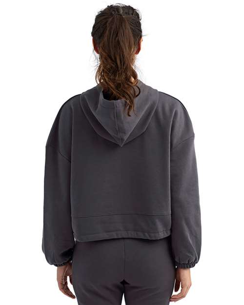 TriDri TD085 Women's Cropped Maria Hooded Sweatshirt - Back view