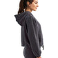 TriDri TD085 Women's Cropped Maria Hooded Sweatshirt - Side view