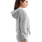 TriDri TD085 Women's Cropped Maria Hooded Sweatshirt - Side view