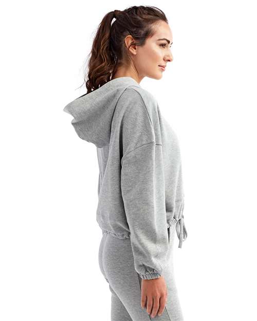 TriDri TD085 Women's Cropped Maria Hooded Sweatshirt - Side view