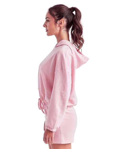TriDri TD085 Women's Cropped Maria Hooded Sweatshirt - Side view