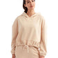 TriDri TD085 Women's Cropped Maria Hooded Sweatshirt - Front view