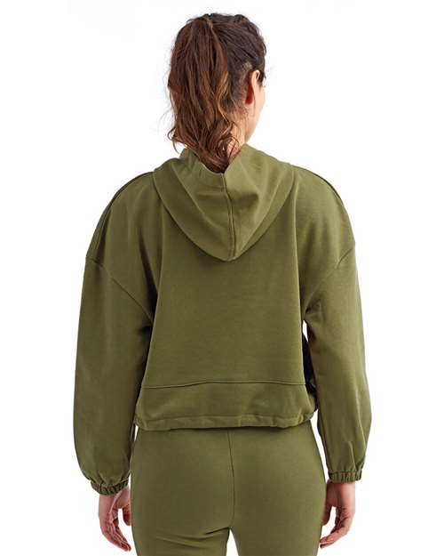 TriDri TD085 Women's Cropped Maria Hooded Sweatshirt - Back view