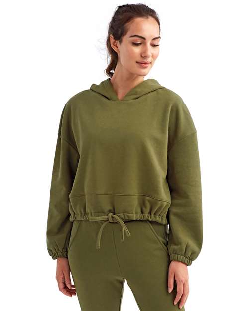 TriDri TD085 Women's Cropped Maria Hooded Sweatshirt - Front view
