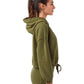 TriDri TD085 Women's Cropped Maria Hooded Sweatshirt - Side view