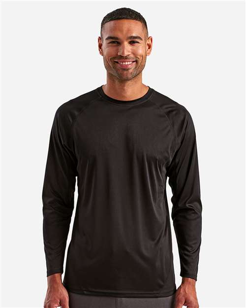 TriDri TD050 Unisex Panelled Long Sleeve Tech T-Shirt - Front view
