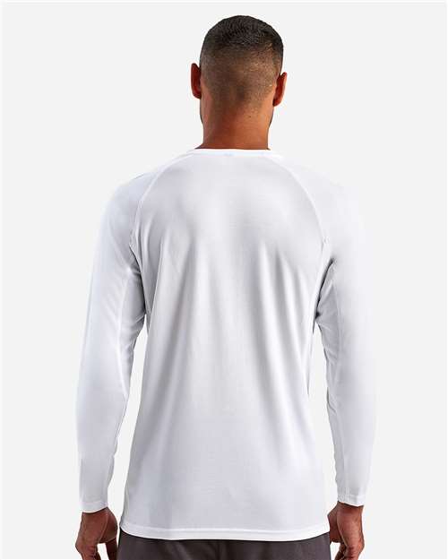 TriDri TD050 Unisex Panelled Long Sleeve Tech T-Shirt - Back view
