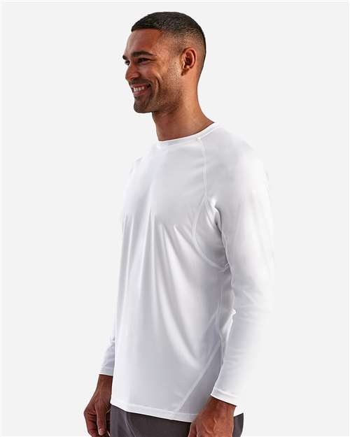 TriDri TD050 Unisex Panelled Long Sleeve Tech T-Shirt - Side view