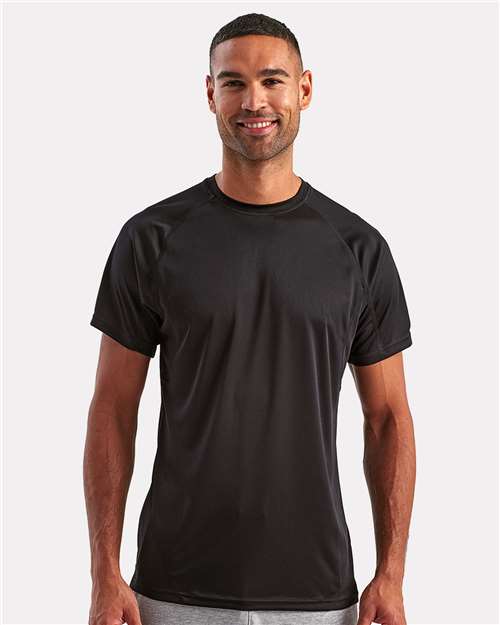 TriDri TD011 Unisex Panelled Tech T-Shirt - Front view