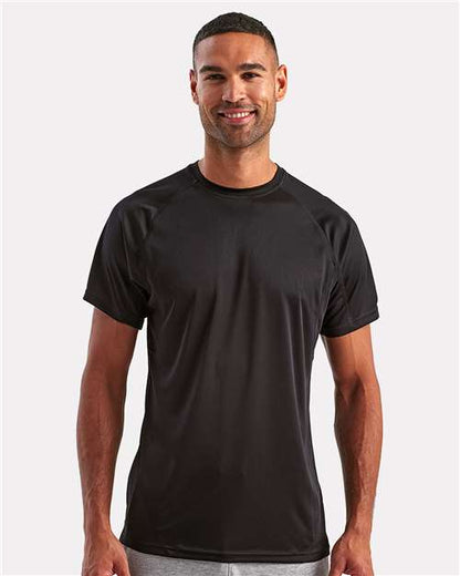 TriDri TD011 Unisex Panelled Tech T-Shirt - Front view