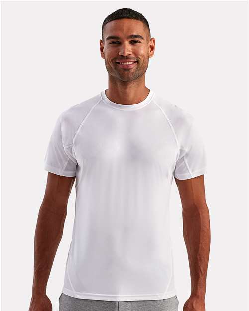 TriDri TD011 Unisex Panelled Tech T-Shirt - Front view