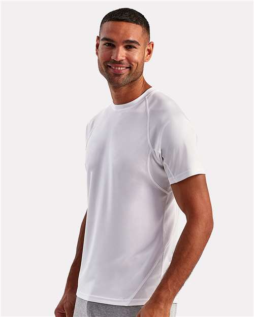 TriDri TD011 Unisex Panelled Tech T-Shirt - Side view