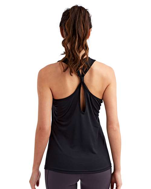 TriDri TD042 Women's Knot Back Venus Tank Top - Back view
