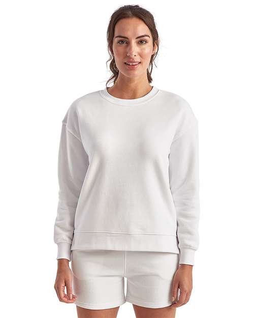 TriDri TD600 Women's Billie Side-Zip Crewneck Sweatshirt - Front view