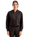 TriDri TD077 Women's Alice Half-Zip Hooded Sweatshirt - Front view