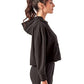 TriDri TD077 Women's Alice Half-Zip Hooded Sweatshirt - Side view