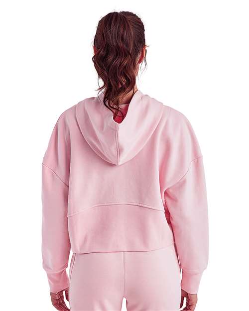 TriDri TD077 Women's Alice Half-Zip Hooded Sweatshirt - Back view