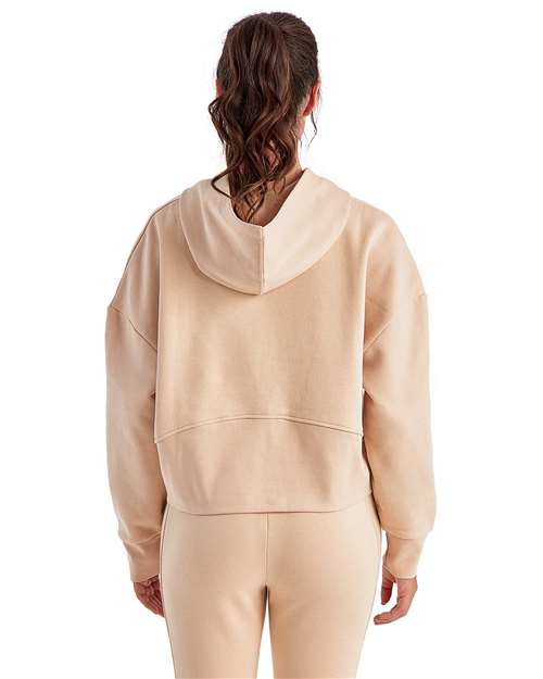 TriDri TD077 Women's Alice Half-Zip Hooded Sweatshirt - Back view