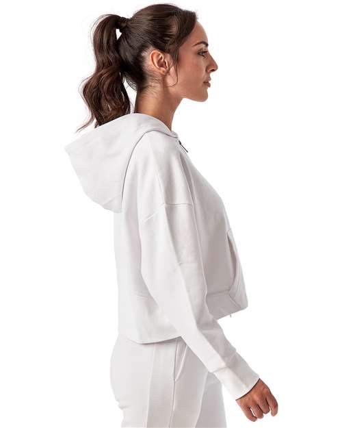 TriDri TD077 Women's Alice Half-Zip Hooded Sweatshirt - Side view