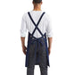 Artisan Collection by Reprime RP129 Cross Back Barista Bib Apron - Back view